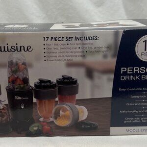 ELITE Cuisine 17 pc Personal Drink Blender NEW IN BOX EPB-1800